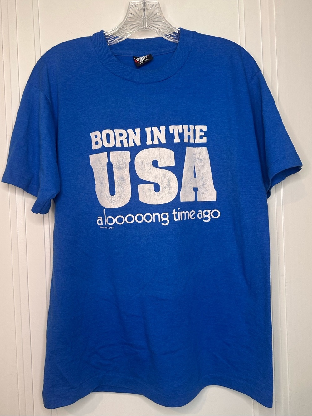 Vintage Screen Stars Royal Blue "Born in the USA" Graphic Tee